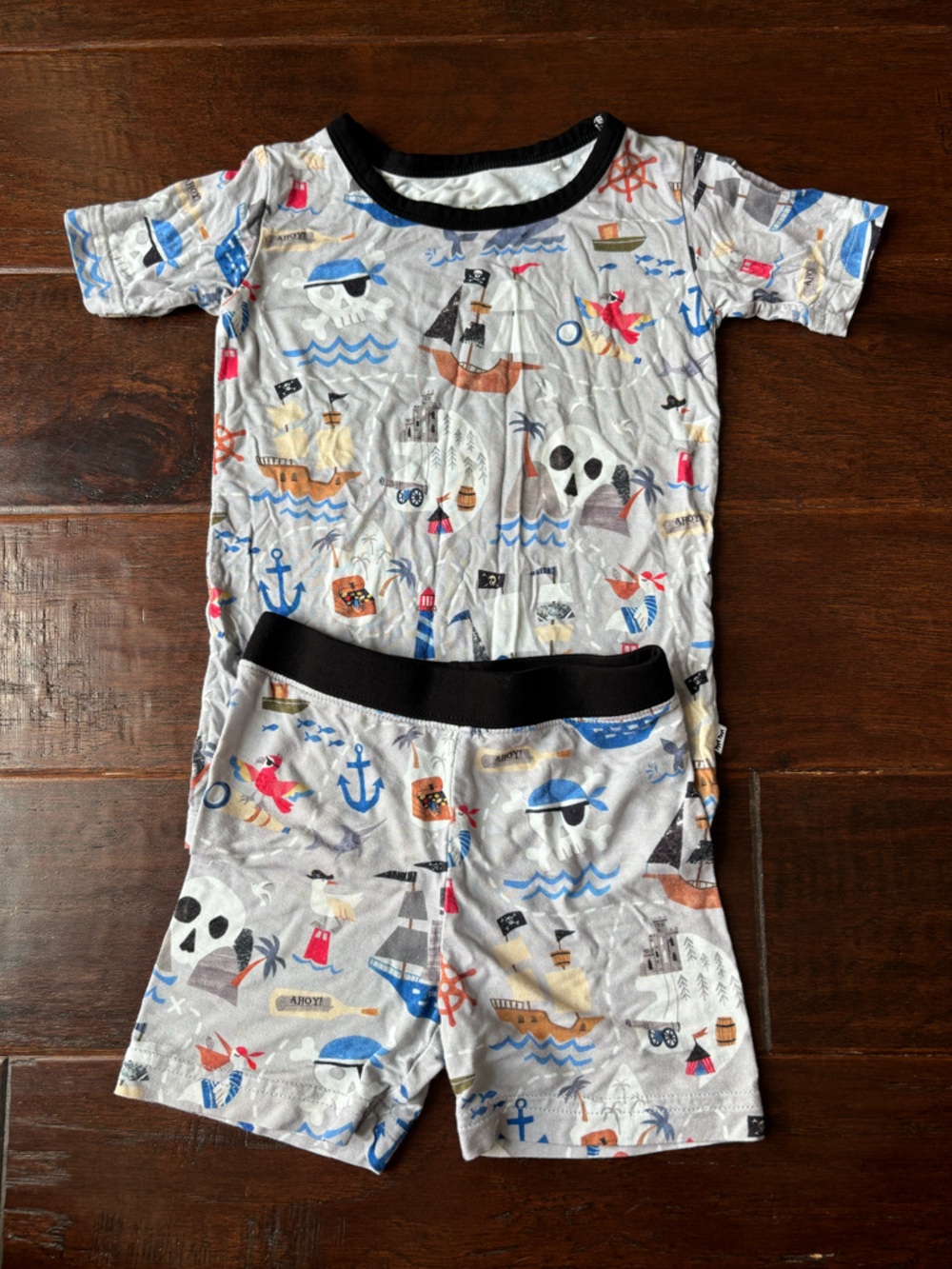 Little Sleepies Pirates Map Shortie Set